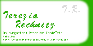 terezia rechnitz business card